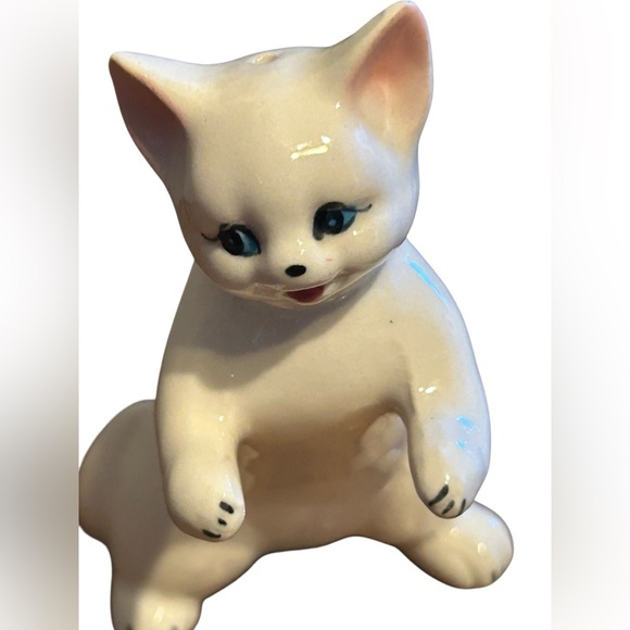 Vintage Pepper Shaker White Cat With Stopper - Picture 5 of 5
